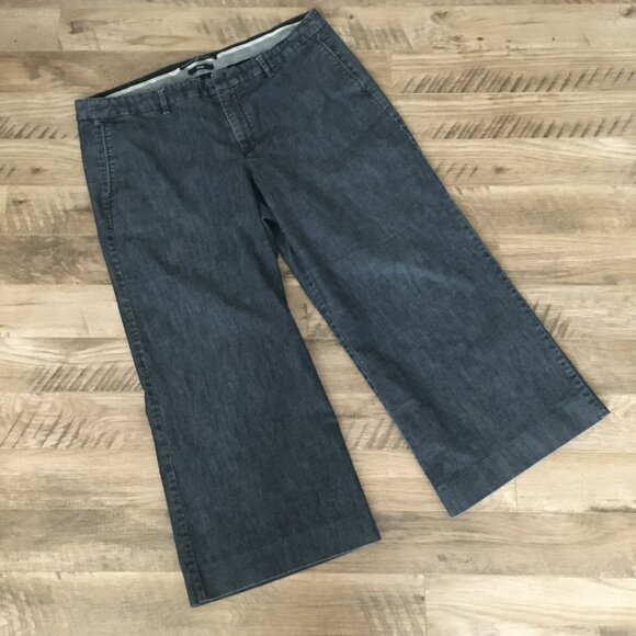 GAP Stretch Wide Leg Denim Trouser Pants - Picture 11 of 16